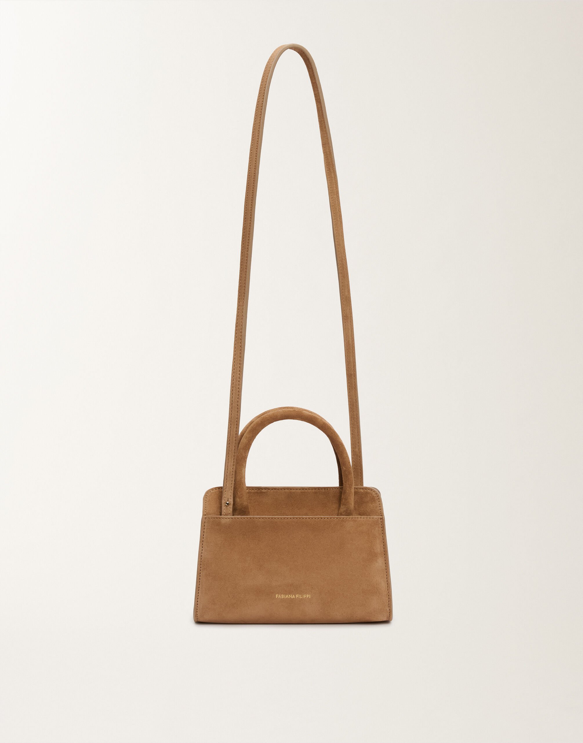 Fabiana Filippi Small suede handbag, wicker BROWN BGD215A853L8070000