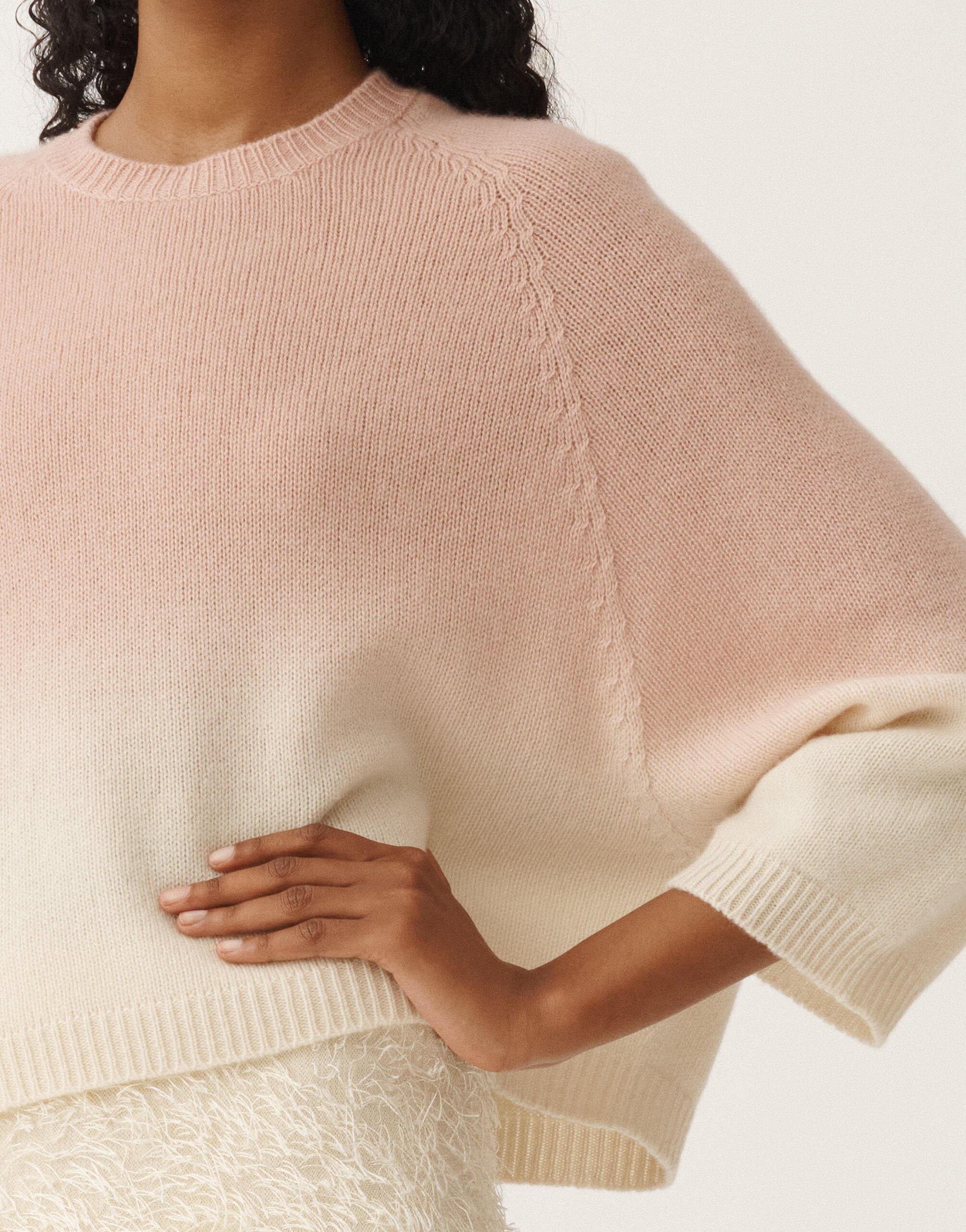 Fabiana Filippi Cape aus nuanciertem Platin, blush ROSA MAD265F102L1600000