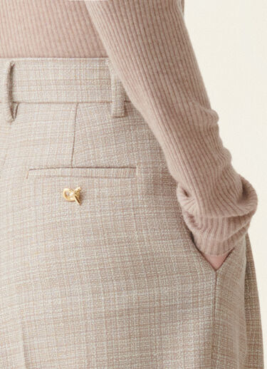 Fabiana Filippi Pantalone in mouliné, moka meringa Moka meringa PAD216F298D9830000