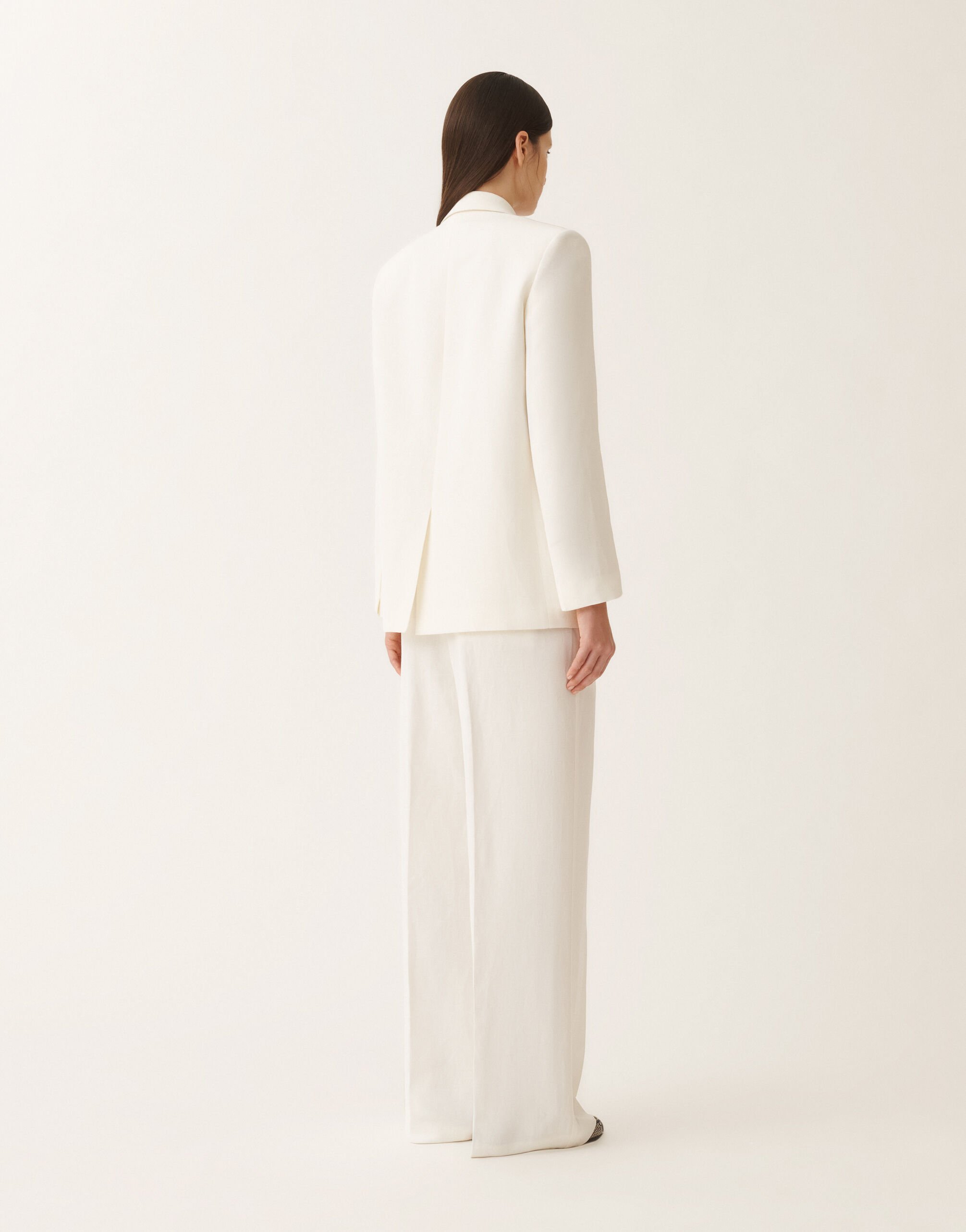 Fabiana Filippi Veste croisée en lin et viscose, blanc BLANC GCD275F412L3100000