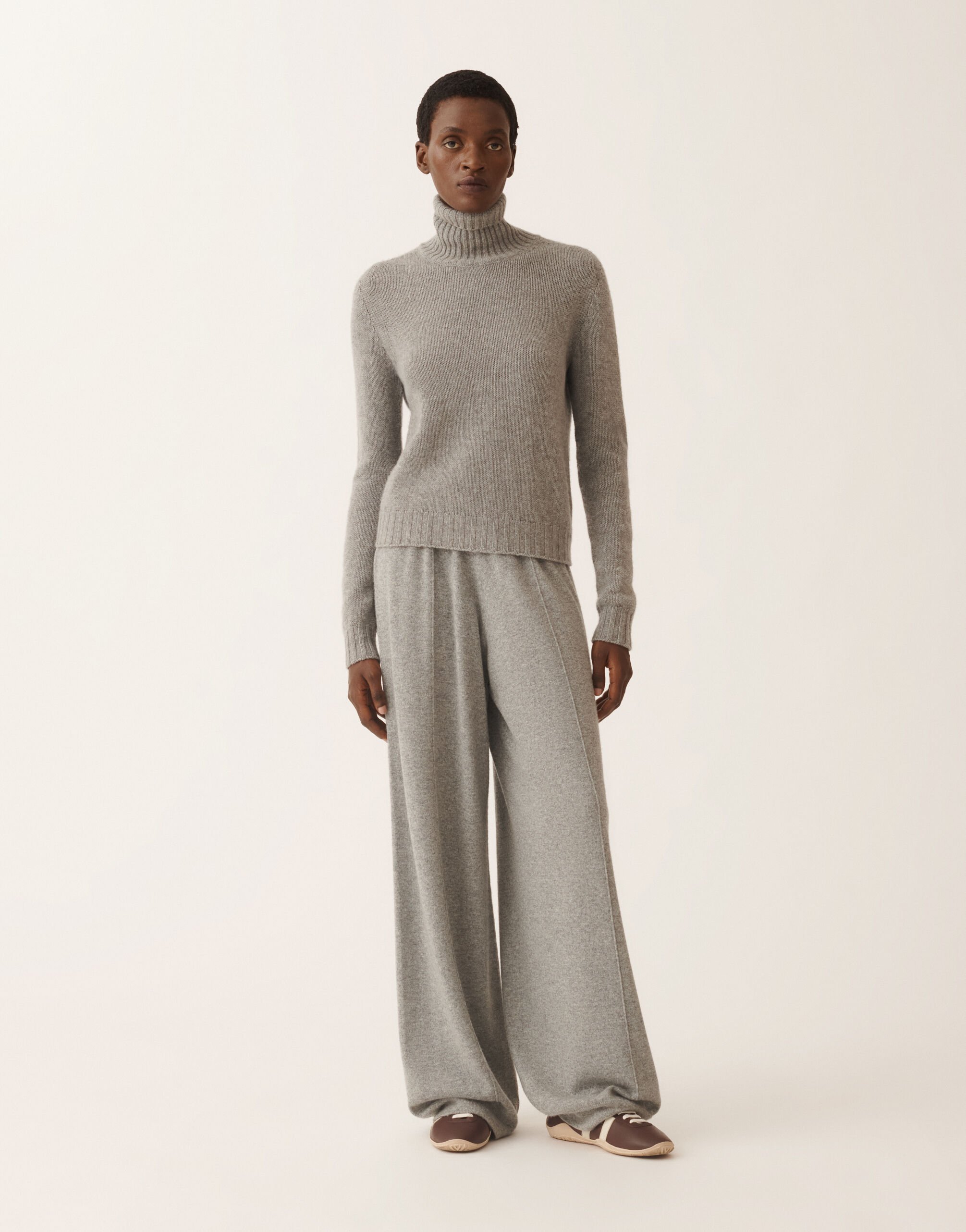 Fabiana Filippi Kaschmir-Rollkragenpullover, Rock Grau MAD225F460N9000000