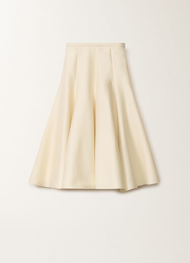 Fabiana Filippi Cotton and silk mikado skirt, vanilla VANILLA GND275F840D7870000