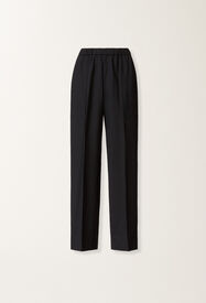 Fabiana Filippi Gubbio jogging pants in night blue bistretch lightweight wool Blue PAD266F322L7630000