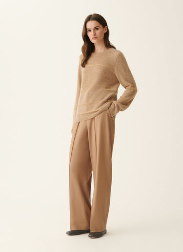 Cool wool trousers, rattan Fabiana Filippi Cool wool trousers, rattan Rattan PAD226F717M3860000