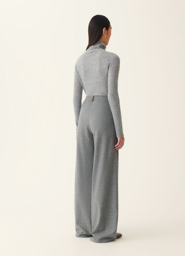 Oversized cargo flannel trousers, mineral Fabiana Filippi Oversized cargo flannel trousers, mineral Mineral PAD226F291M3780000