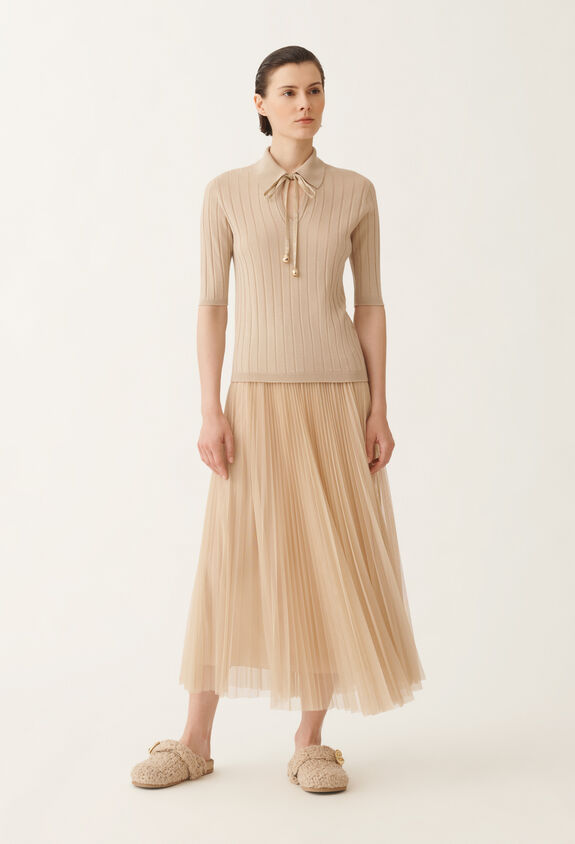 Fabiana Filippi Merino wool sweater, maple BEIGE MAD215F053N1250000