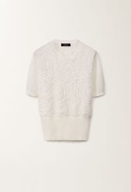 Fabiana Filippi Linen sweater, white WHITE MAD275F539L3480000