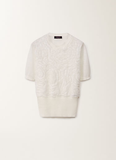 Fabiana Filippi Linen sweater, white WHITE MAD275F539L3480000