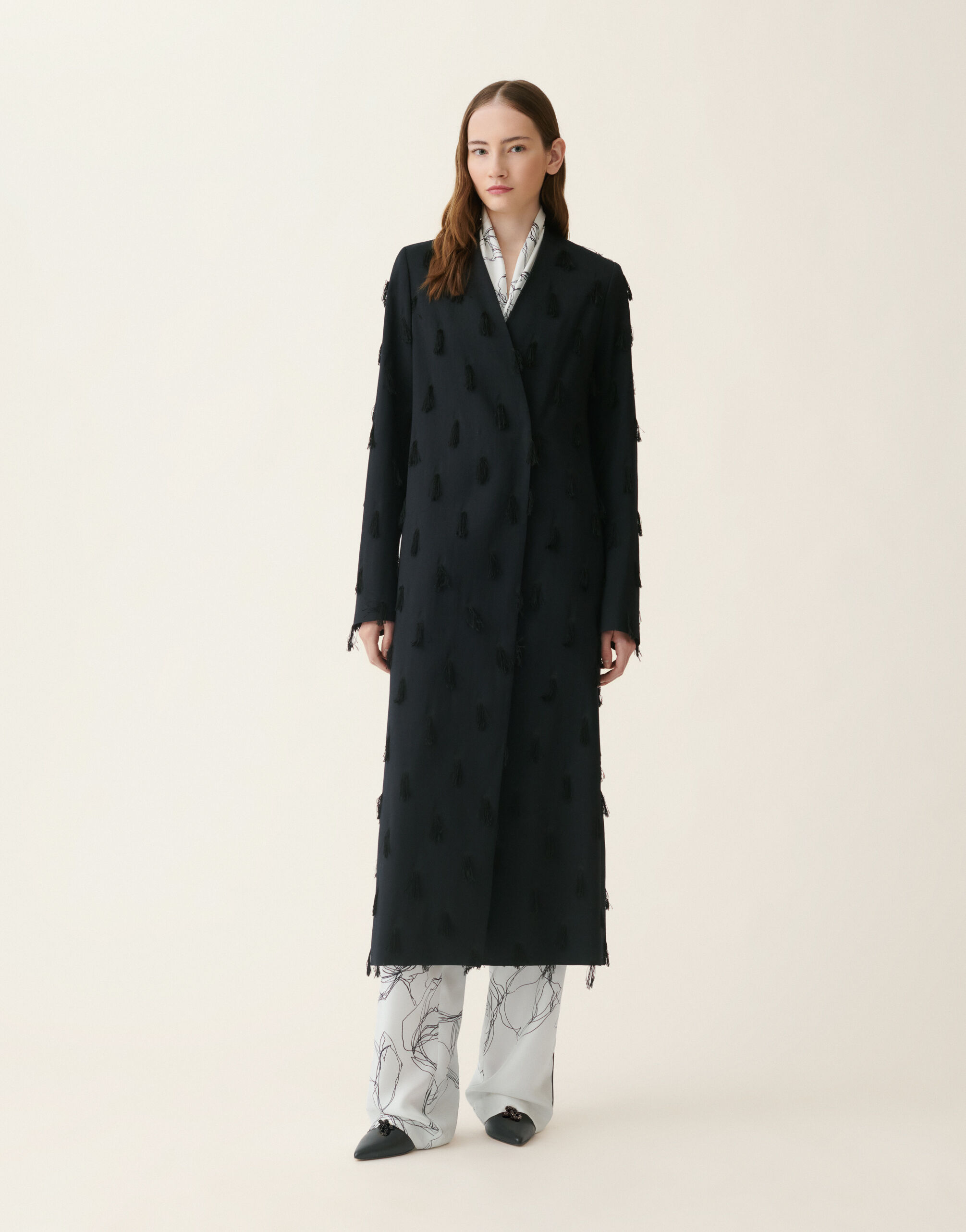 Topcoat en cady, bleu nuit Fabiana Filippi Topcoat en cady, bleu nuit Bleu nuit CTD216F207M3650000