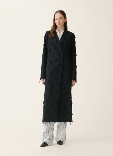 Topcoat en cady, bleu nuit Fabiana Filippi Topcoat en cady, bleu nuit Bleu nuit CTD216F207M3650000