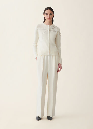 Platinum cardigan, raffia Fabiana Filippi Platinum cardigan, raffia Raffia MAD216F025M2870000