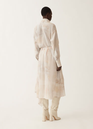 Fabiana Filippi Printed crepe de chine skirt, butter, maple and peony BEIGE GND215F421D8860000