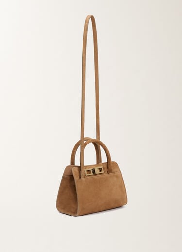 Fabiana Filippi Small suede handbag, wicker BROWN BGD215A853L8070000