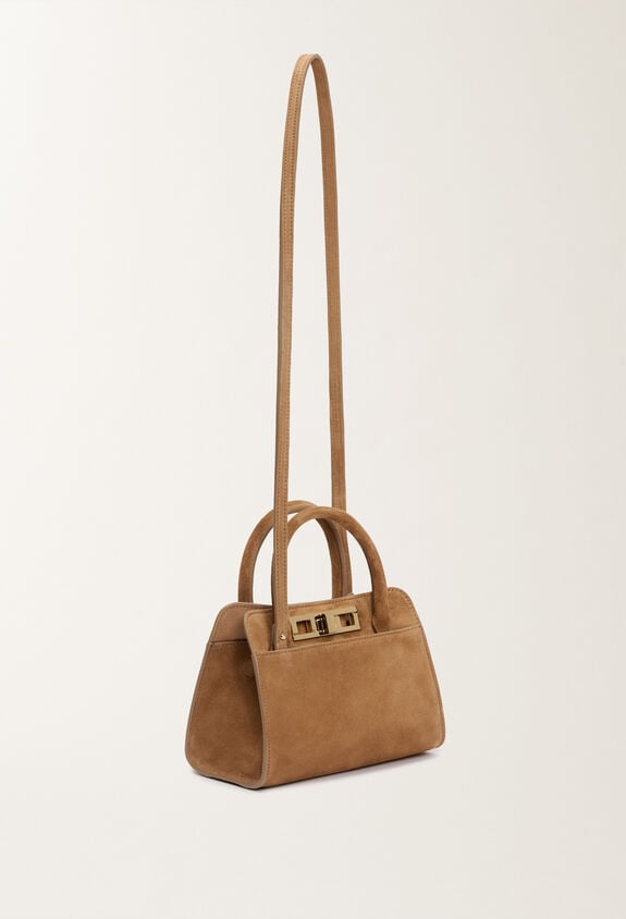 Fabiana Filippi Small suede handbag, wicker BROWN BGD215A853L8070000