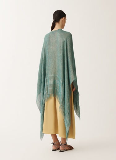 Fabiana Filippi Viscose cape, teal TURQUOISE SAD275A002L4030000