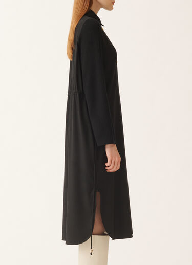Fabiana Filippi Shirt dress in flannel, black Black ABD225F560L6810000