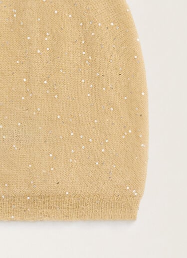 Fabiana Filippi Bonnet en mohair, or JAUNE SAD265A810D8170000
