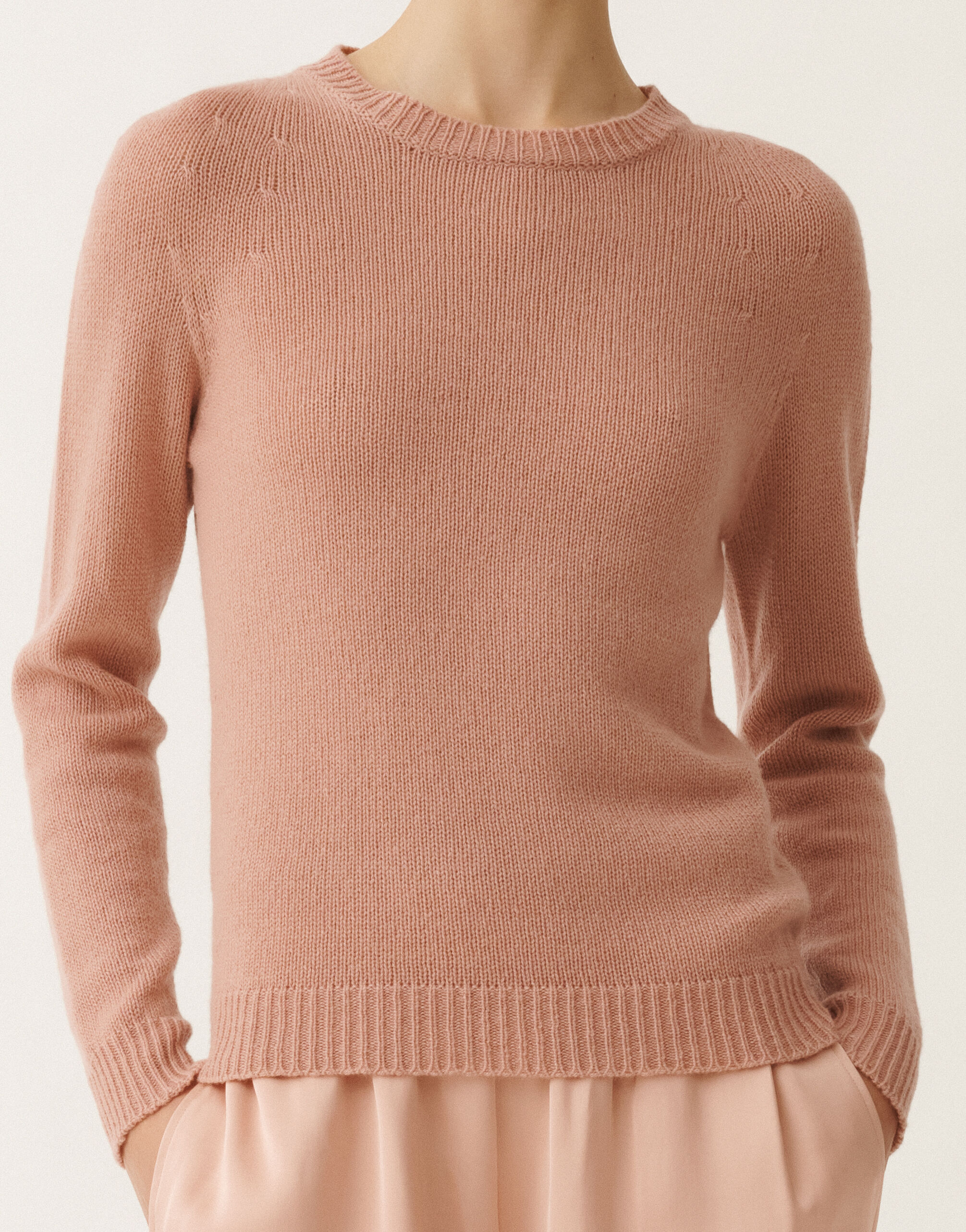 Fabiana Filippi Pullover aus aufgerautem Kaschmir, blush ROSA MAD265F031N9000000