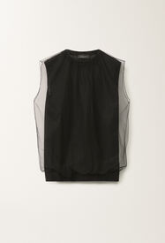 Fabiana Filippi Top aus Kaschmir und Seide, schwarz SCHWARZ MAD265F024L2940000