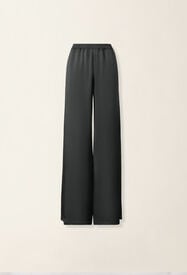 Fabiana Filippi Wide-leg enver satin trousers, charcoal Charcoal PAD216F291D9820000