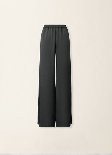 Wide-leg enver satin trousers, charcoal Fabiana Filippi Wide-leg enver satin trousers, charcoal Charcoal PAD216F291D9820000