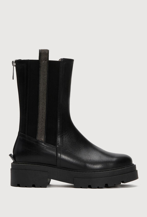 Fabiana Filippi Leather boots, black ASD213A815H9870000