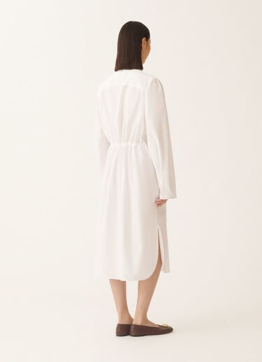 Fabiana Filippi Poplin-Kleid, optisches Weiß Weiß ABD215F174D6500000