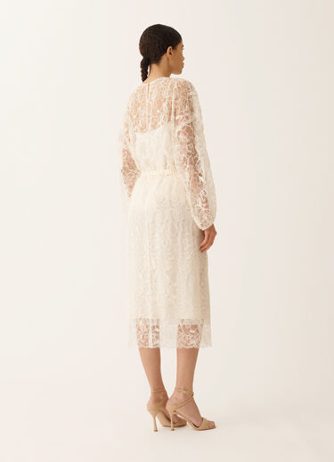 Fabiana Filippi Midi skirt in lace, butter BUTTER GND276F848D9710000