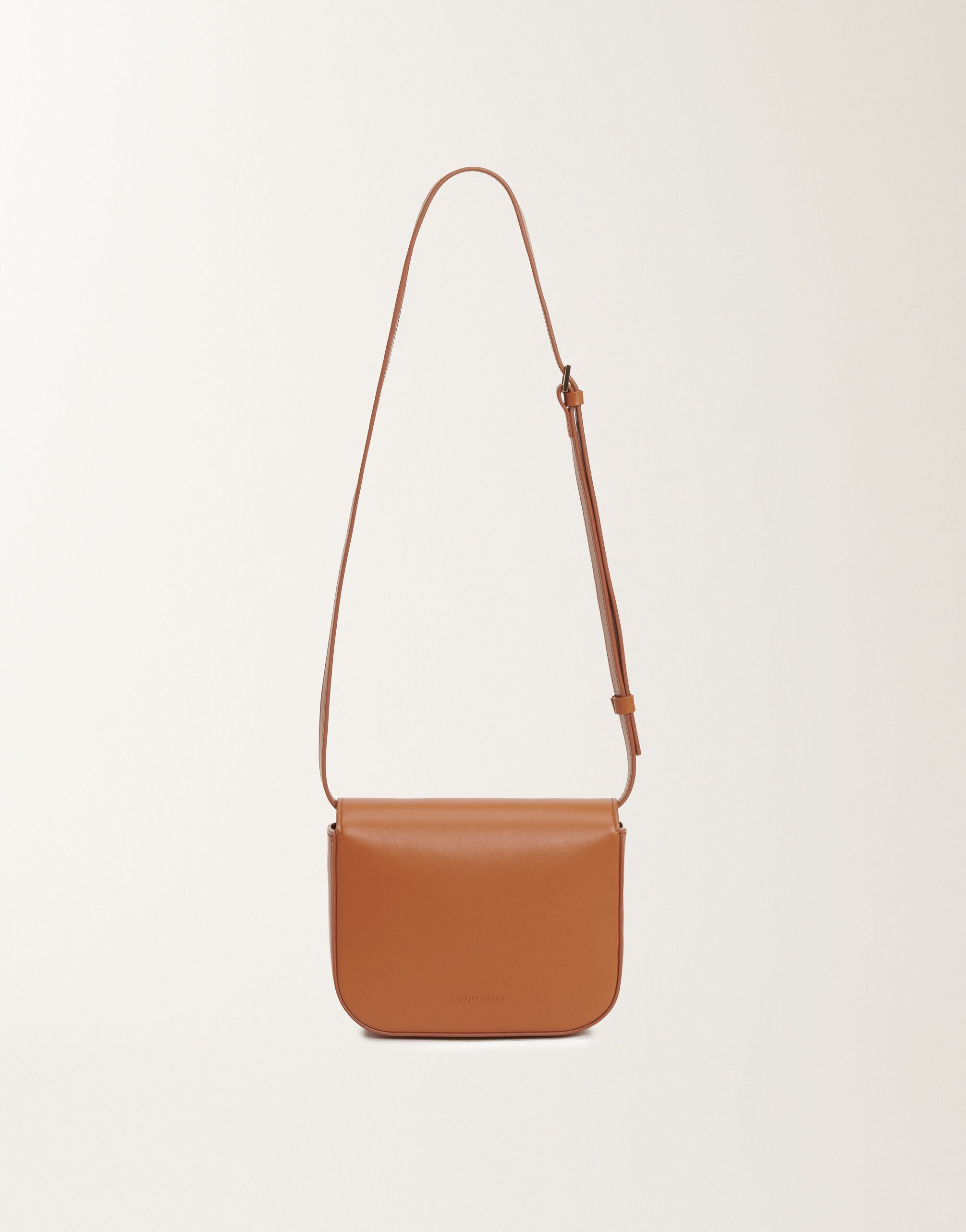 Fabiana Filippi Eclissi calfskin mini messenger bag, tan BROWN BGD265A860L2140000