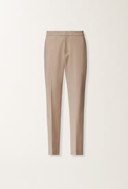 Fabiana Filippi Montefalco trousers in bi-stretch fresco wool, maple Beige PAD215F326L5230000
