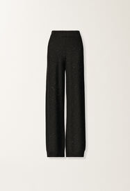 Fabiana Filippi Wool and silk trousers with sequins, black Black PAD215F391D2960000