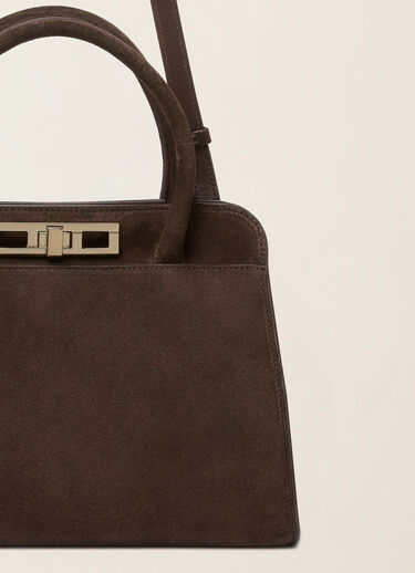 Sac à main moyen en daim, ébène Fabiana Filippi Sac à main moyen en daim, ébène ébène BGD216A852M5000000