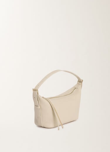 Fabiana Filippi Grained leather mini hobo bag, vanilla VANILLA BGD275A081L4270000
