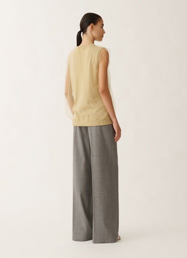 Fabiana Filippi Cashmere and silk vest top, gold YELLOW MAD265F024L2940000
