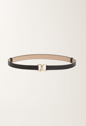 Fabiana Filippi Calfskin crossover belt, black LAVENDER CAD275F233L3630000