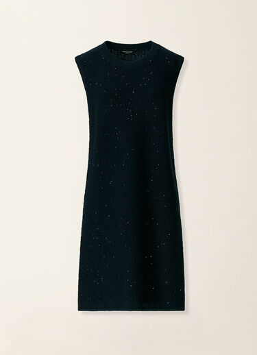 Robe en Platinum et paillettes, bleu nuit Fabiana Filippi Robe en Platinum et paillettes, bleu nuit Bleu nuit ABD216F380M3270000