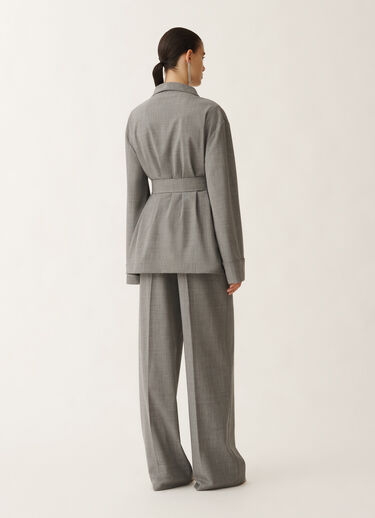 Fabiana Filippi Cool wool jacket, melange rock GREY GCD265F333D6200000