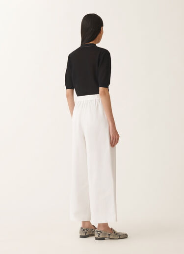 Fabiana Filippi Poplin trousers, optical white WHITE PAD275F386D6140000