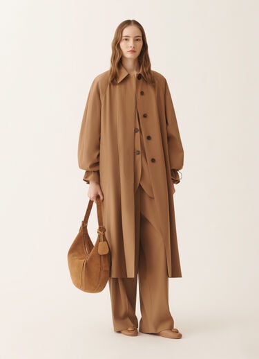 Fabiana Filippi Pantalon aus fließendem Techno-Tailoring, Korbgeflecht Korbgeflecht PAD266F367L7640000