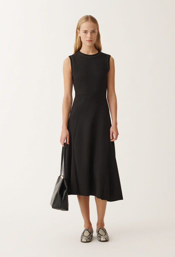Fabiana Filippi Scuba dress, black BLACK ABD265F106L2900000
