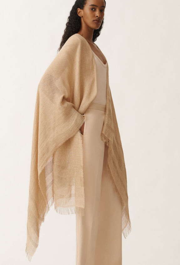 Fabiana Filippi Viscose cape, sand SAND SAD275A002L4030000