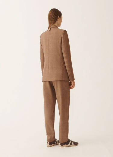 Fabiana Filippi Double-breasted jacket in Prince of Wales check, birch Brown GCD225F207L6580000