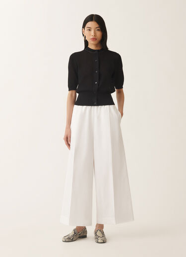 Fabiana Filippi Poplin trousers, optical white WHITE PAD275F386D6140000