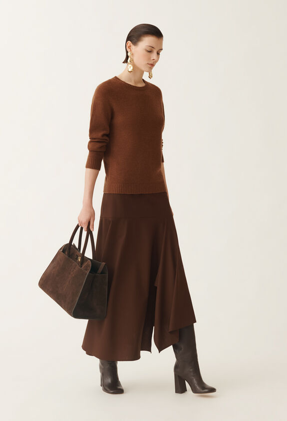 Fabiana Filippi Cashmere and silk sweater, mahogany BROWN MAD215F012N9000000