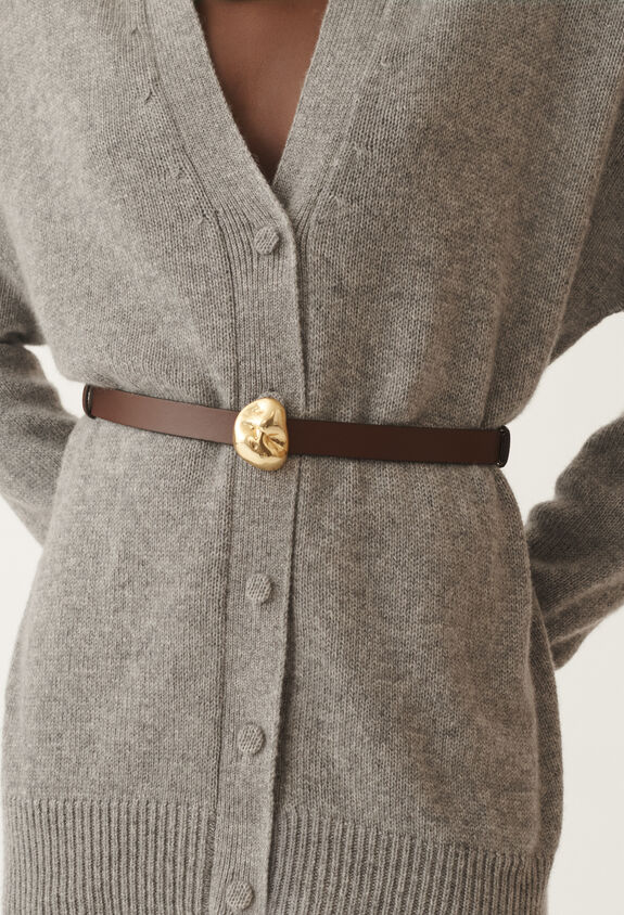 Fabiana Filippi Calfskin belt, ebony BROWN AAD215A829L8030000