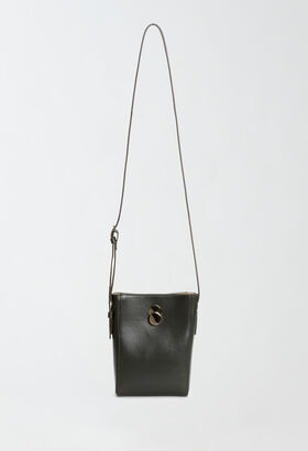 Fabiana Filippi Calfskin mini bag, olive BLACK ASD224A981L1210000