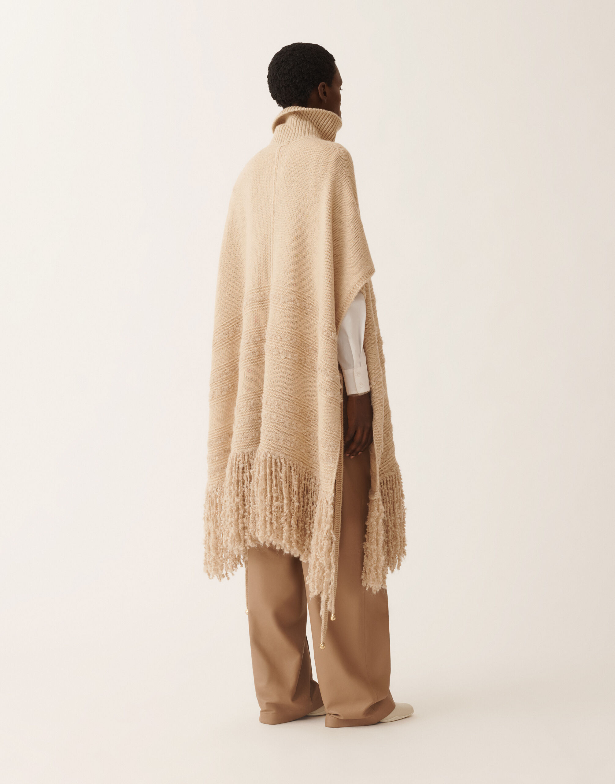 Fabiana Filippi Camel cape, albino BROWN MAD215F118L5010000