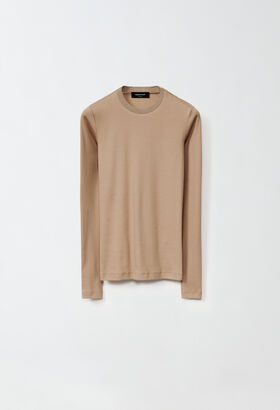 Fabiana Filippi Jersey T-shirt, camel PINK JED224F278SK000000
