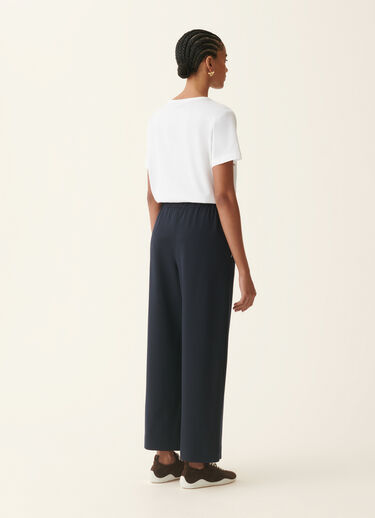 Trevi trousers in Milano stitch jersey, midnight blue Fabiana Filippi Trevi trousers in Milano stitch jersey, midnight blue Midnight blue PAD216F310M3100000
