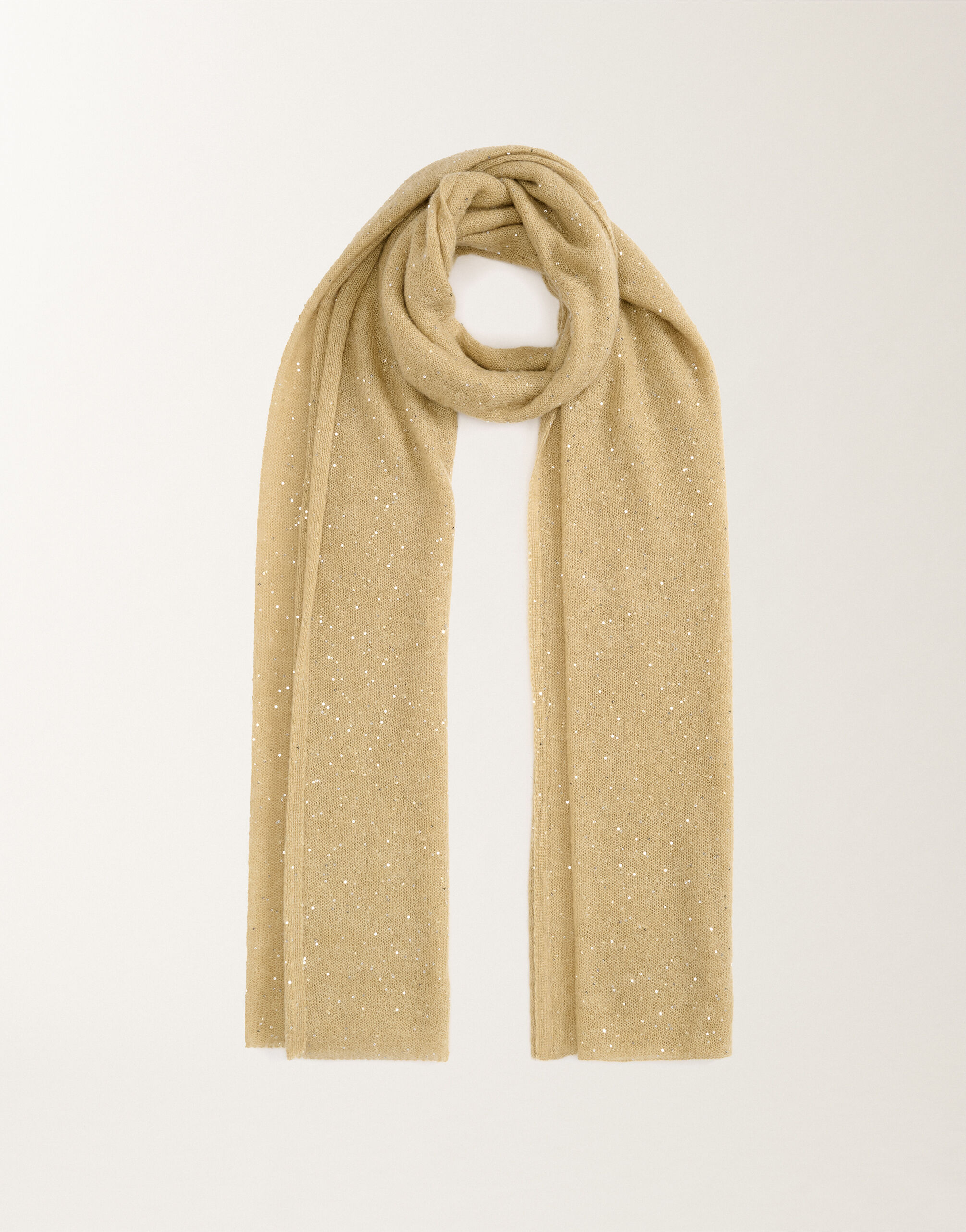 SEQUIN SOFT MOHAIR MAXI SCARF